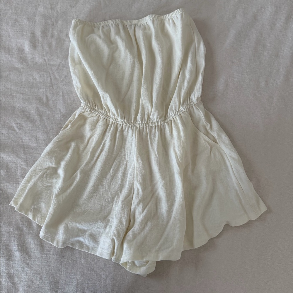 Mahina Hawaii Brand Strapless Romper / Medium / Flowy + Beachy